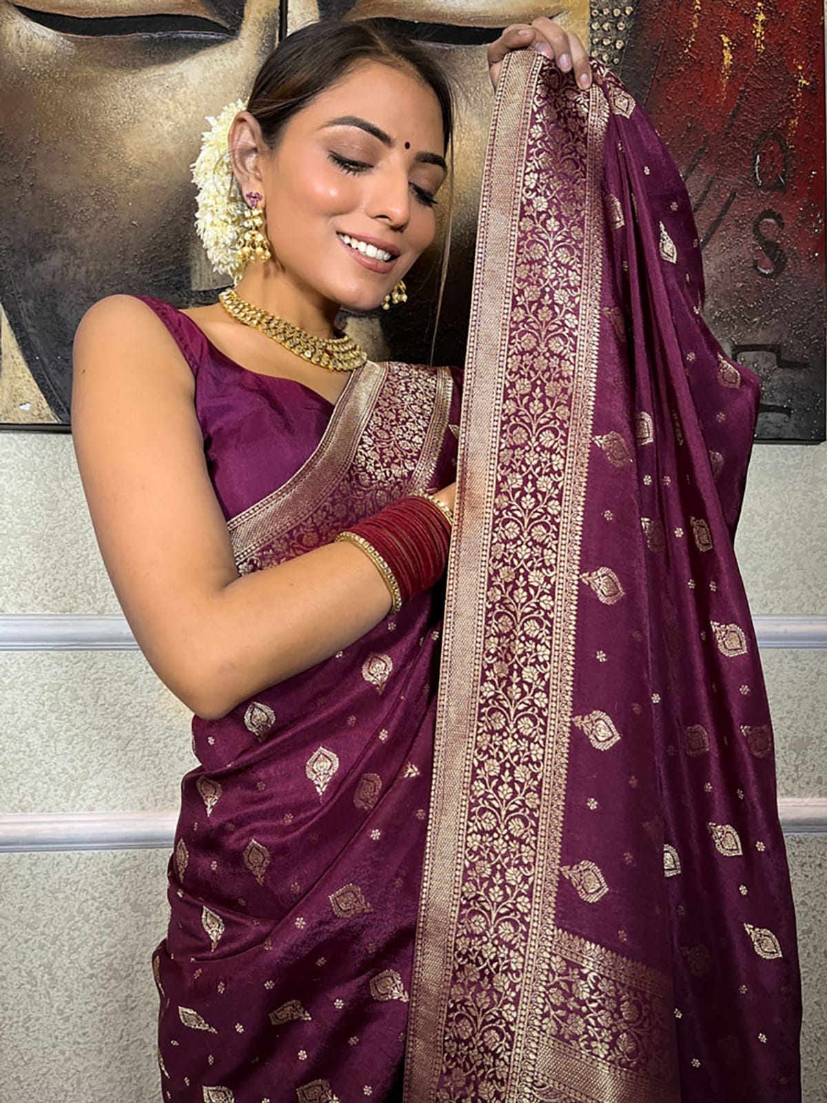 Georgette Silk : Soft Saree