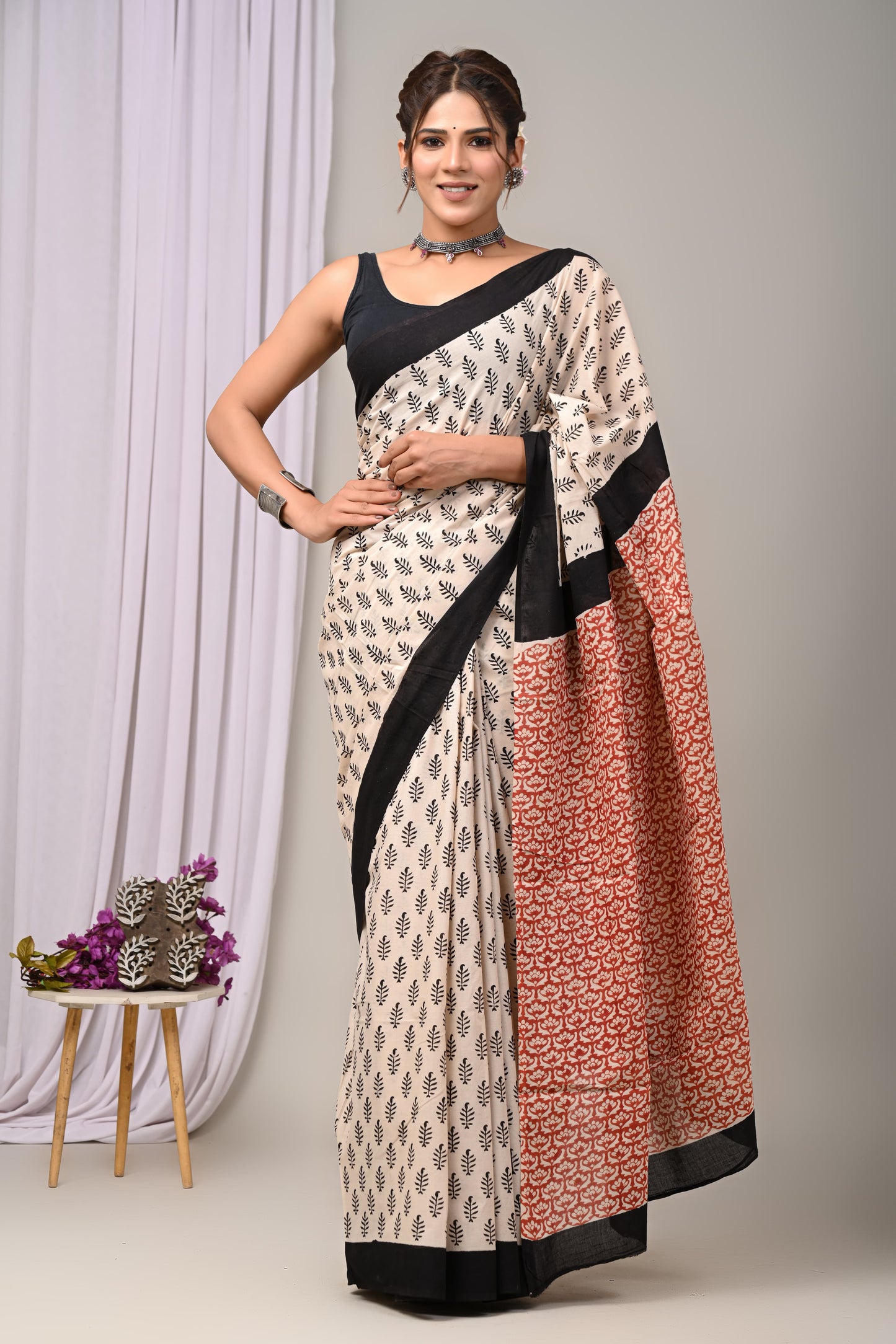 Mulmul Cotton Saree