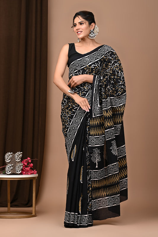 Mulmul Cotton Saree