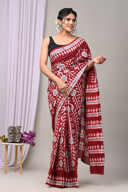 Mulmul Cotton Saree