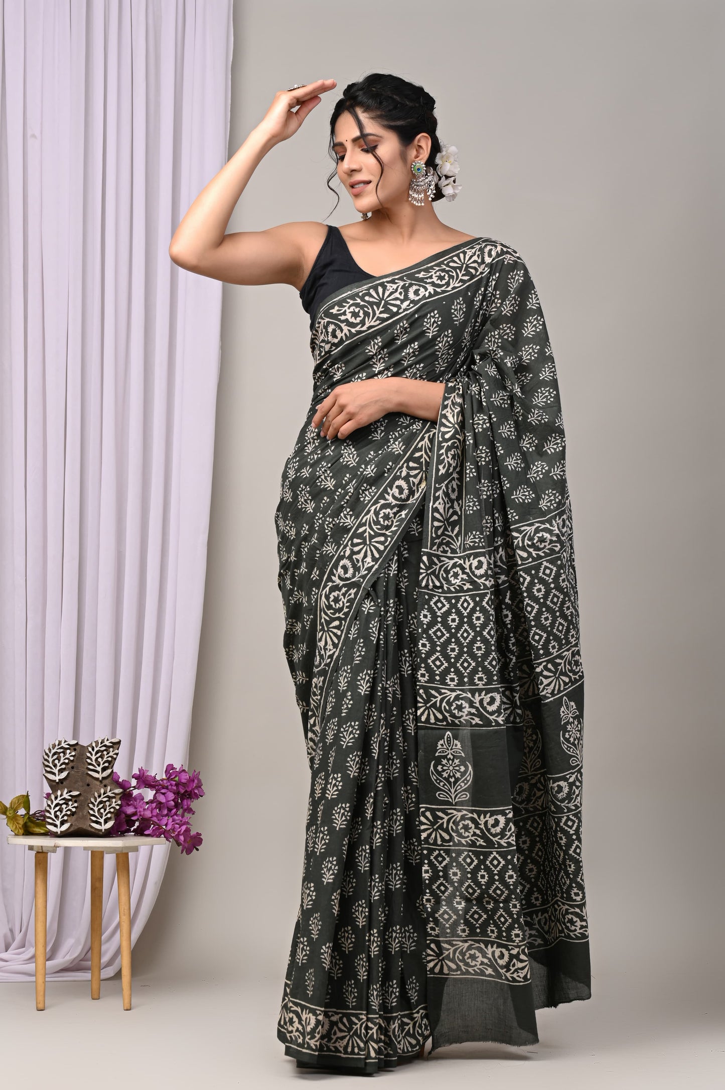 Mulmul Cotton Saree