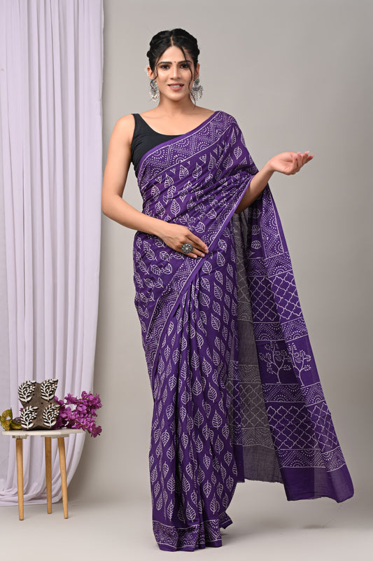 Mulmul Cotton Saree