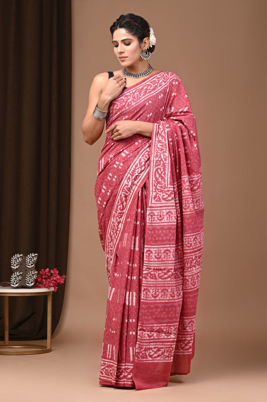 Mulmul Cotton Saree