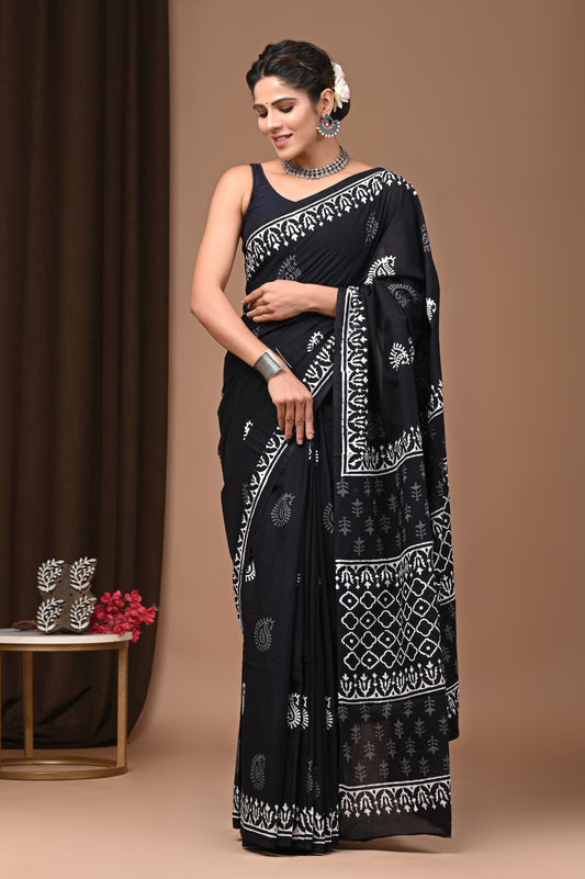 Mulmul Cotton Saree