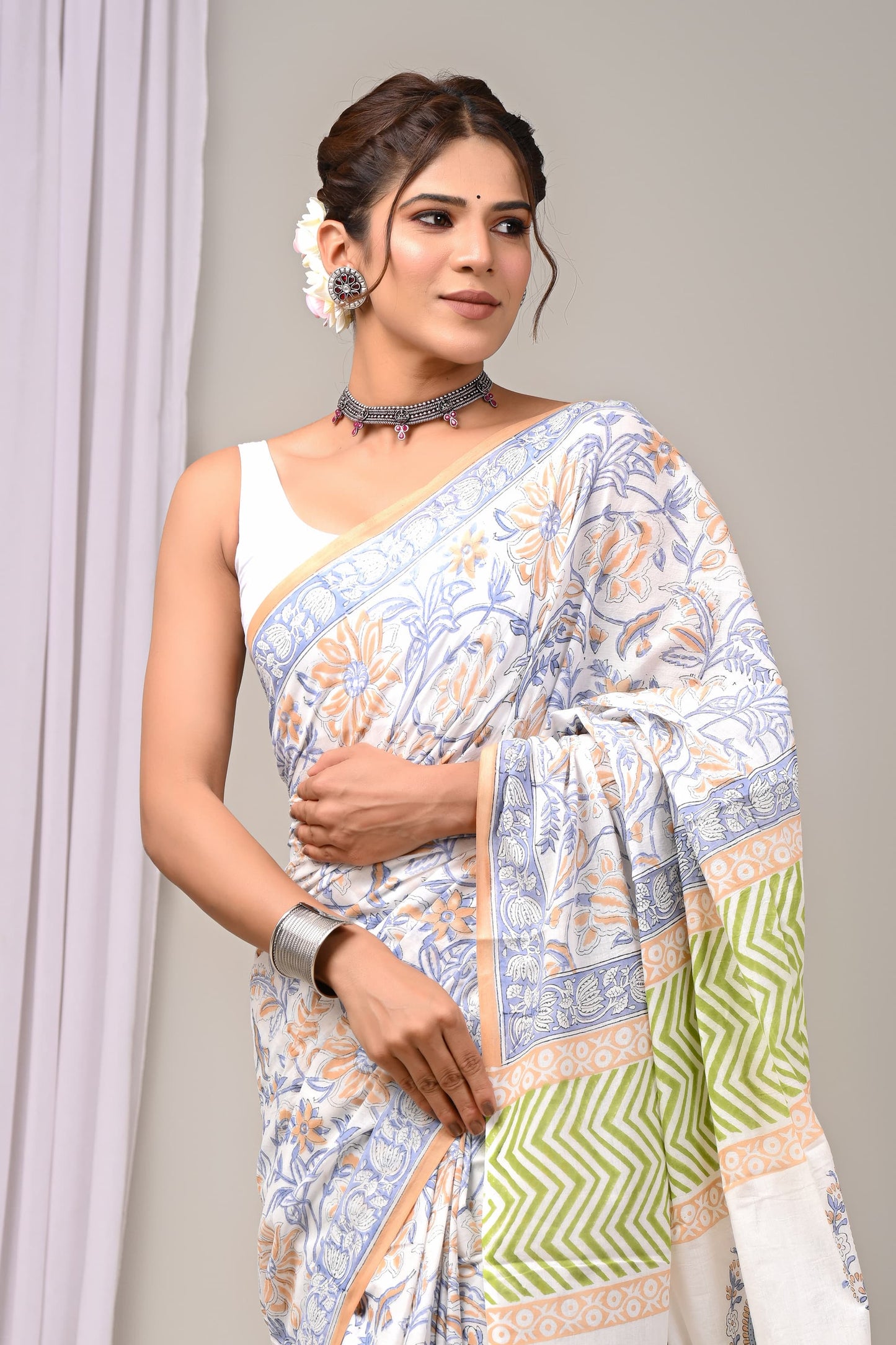 Mulmul Cotton Saree