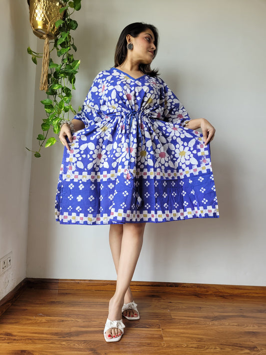 Kaftan Short : Hand Block Printed Cotton