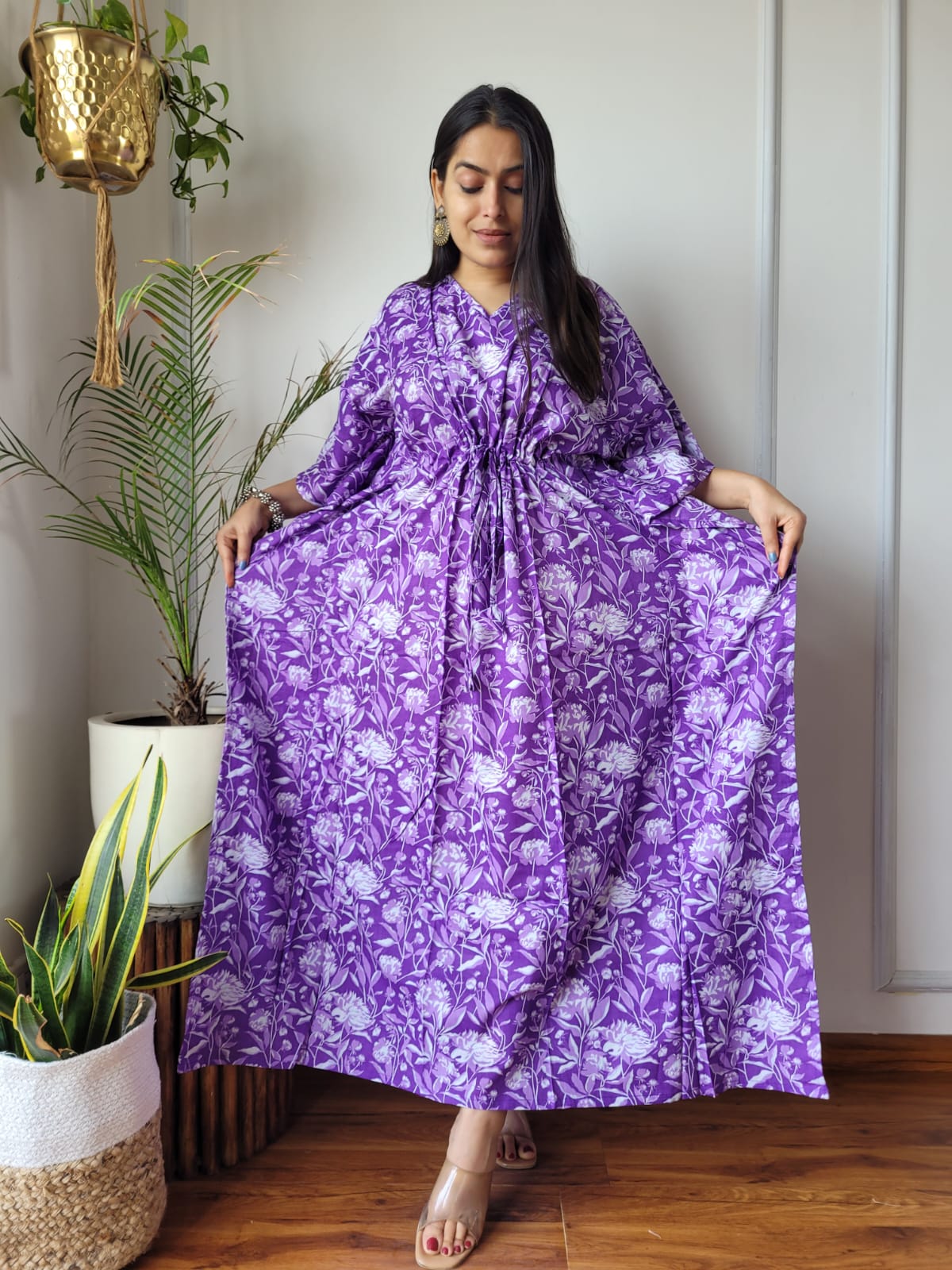 Kaftan : Cotton Printed with Natural Colors