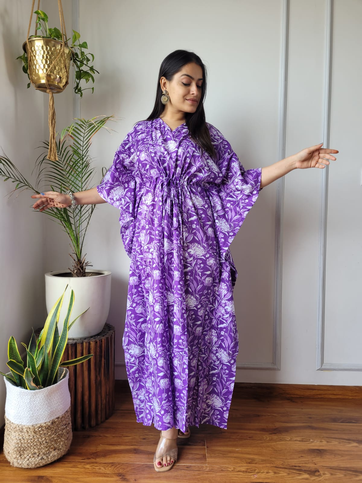 Kaftan : Cotton Printed with Natural Colors