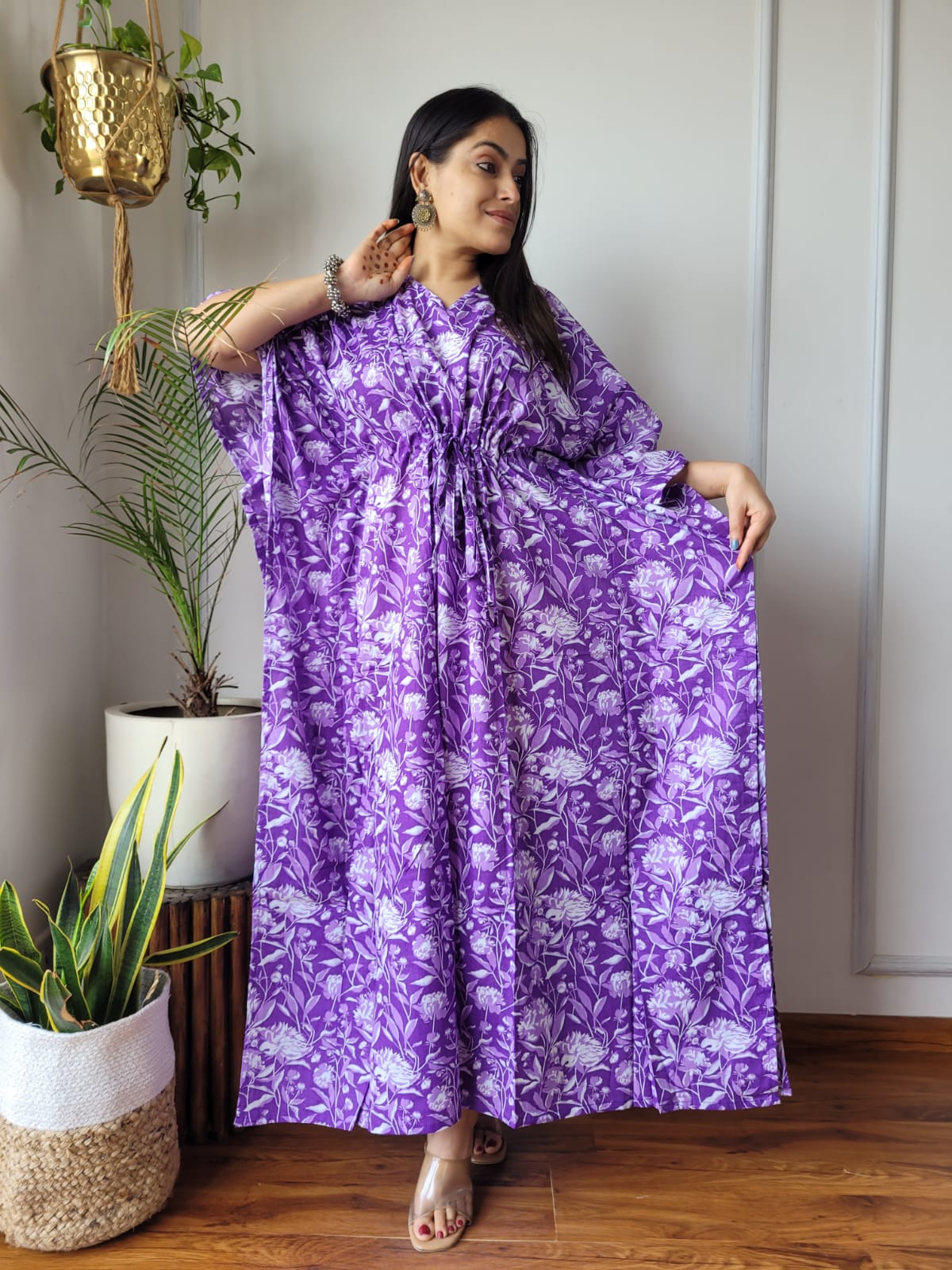 Kaftan : Cotton Printed with Natural Colors