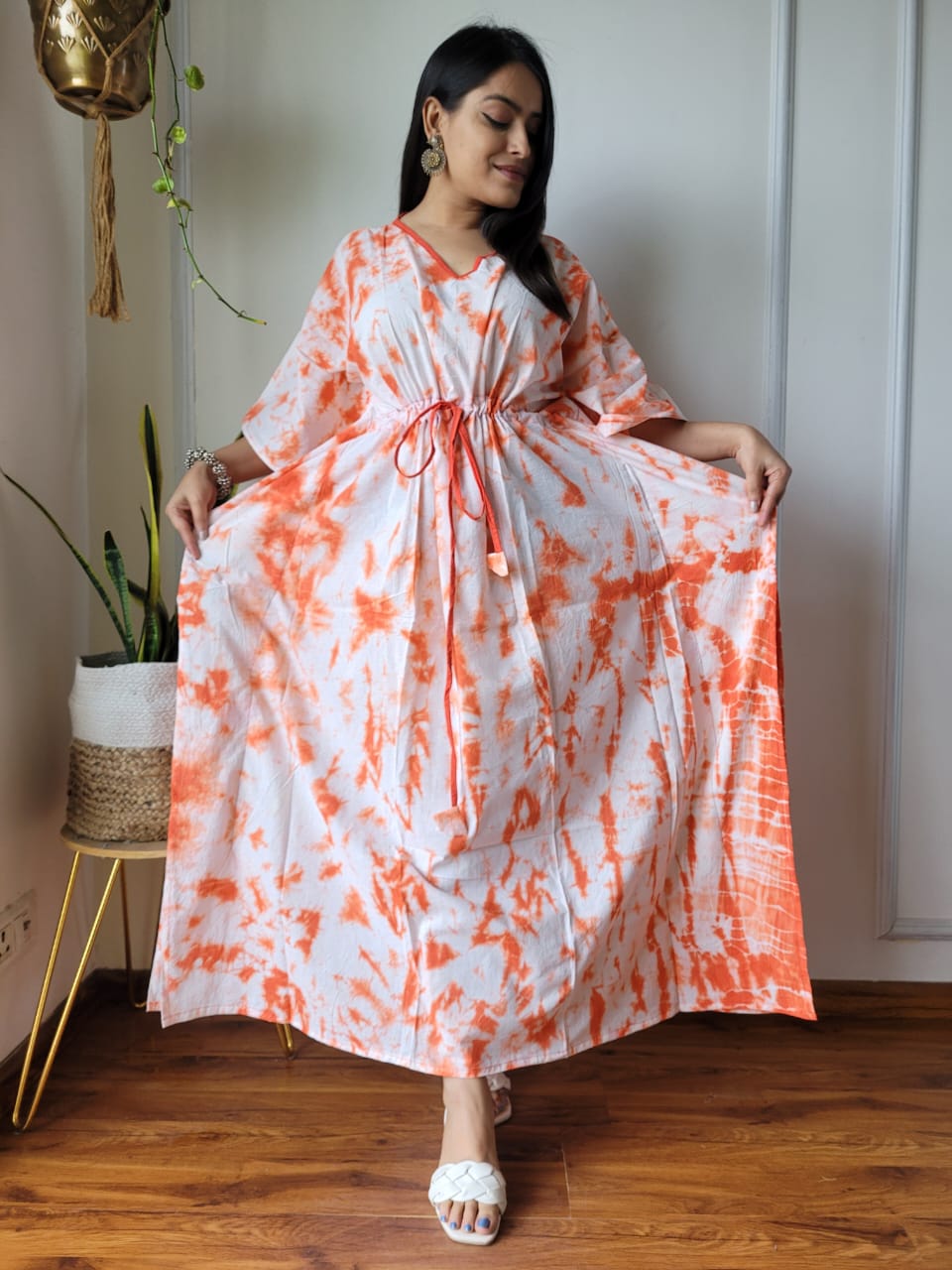 Kaftan : Cotton Printed with Natural Colors