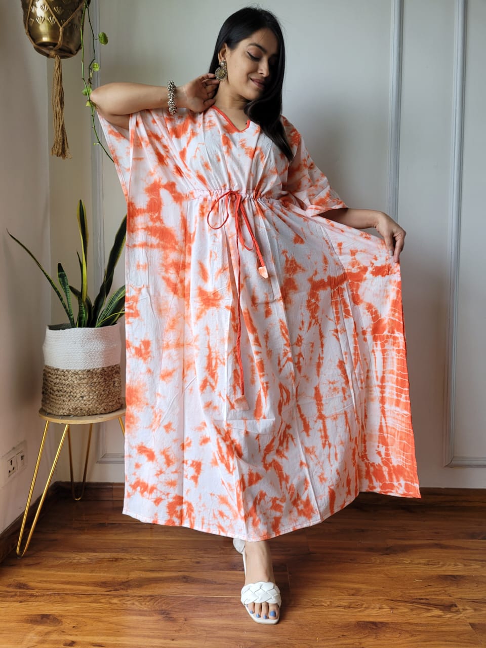 Kaftan : Cotton Printed with Natural Colors