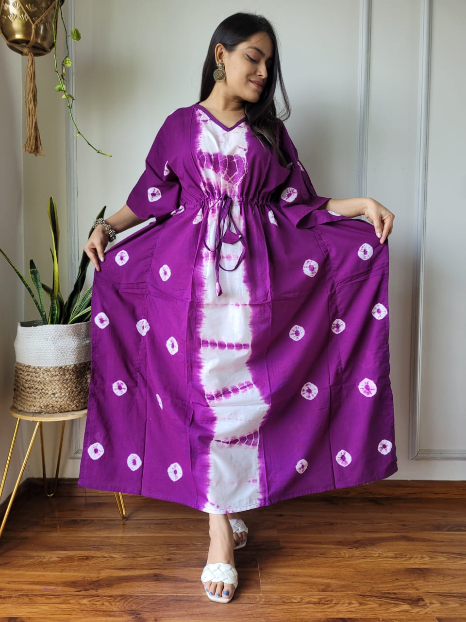 Kaftan : Cotton Printed with Natural Colors