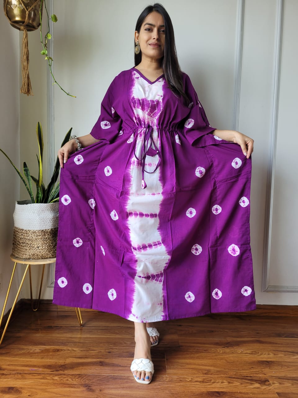 Kaftan : Cotton Printed with Natural Colors