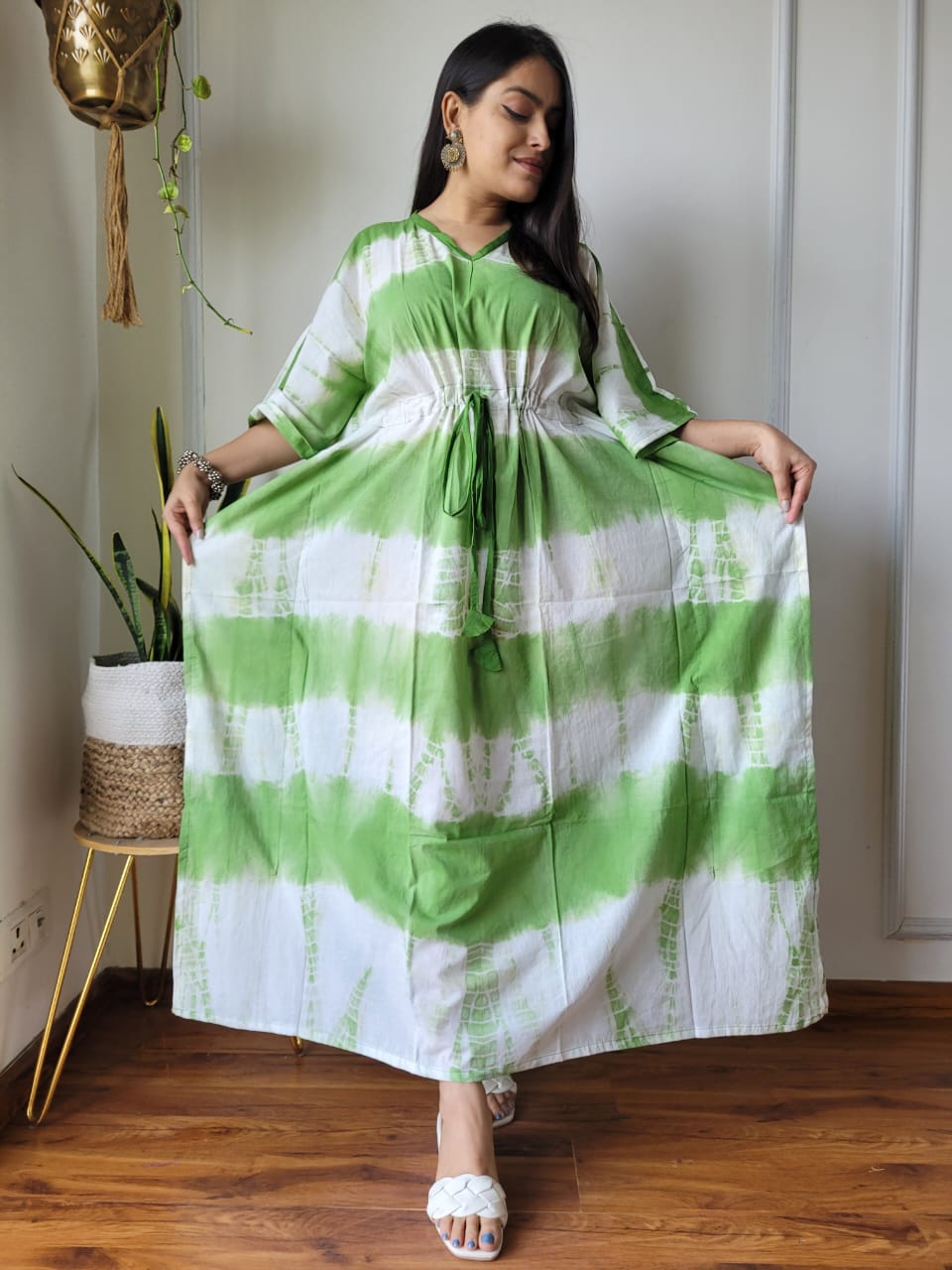 Kaftan : Cotton Printed with Natural Colors