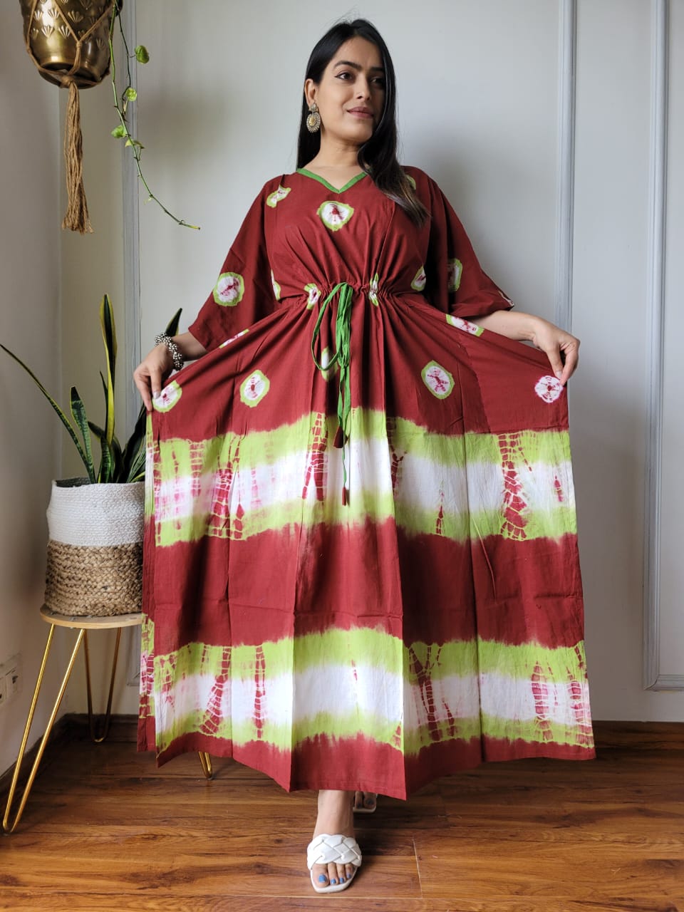 Kaftan : Cotton Printed with Natural Colors