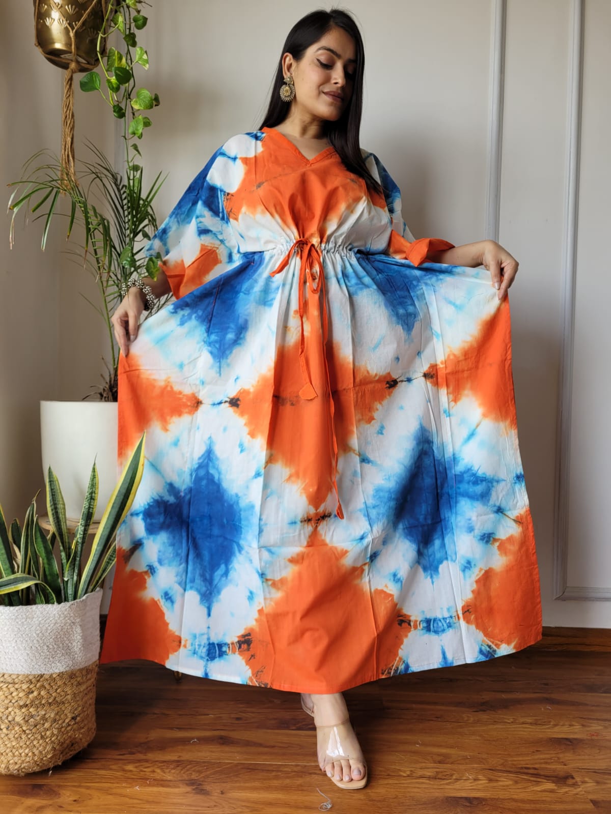 Kaftan : Cotton Printed with Natural Colors