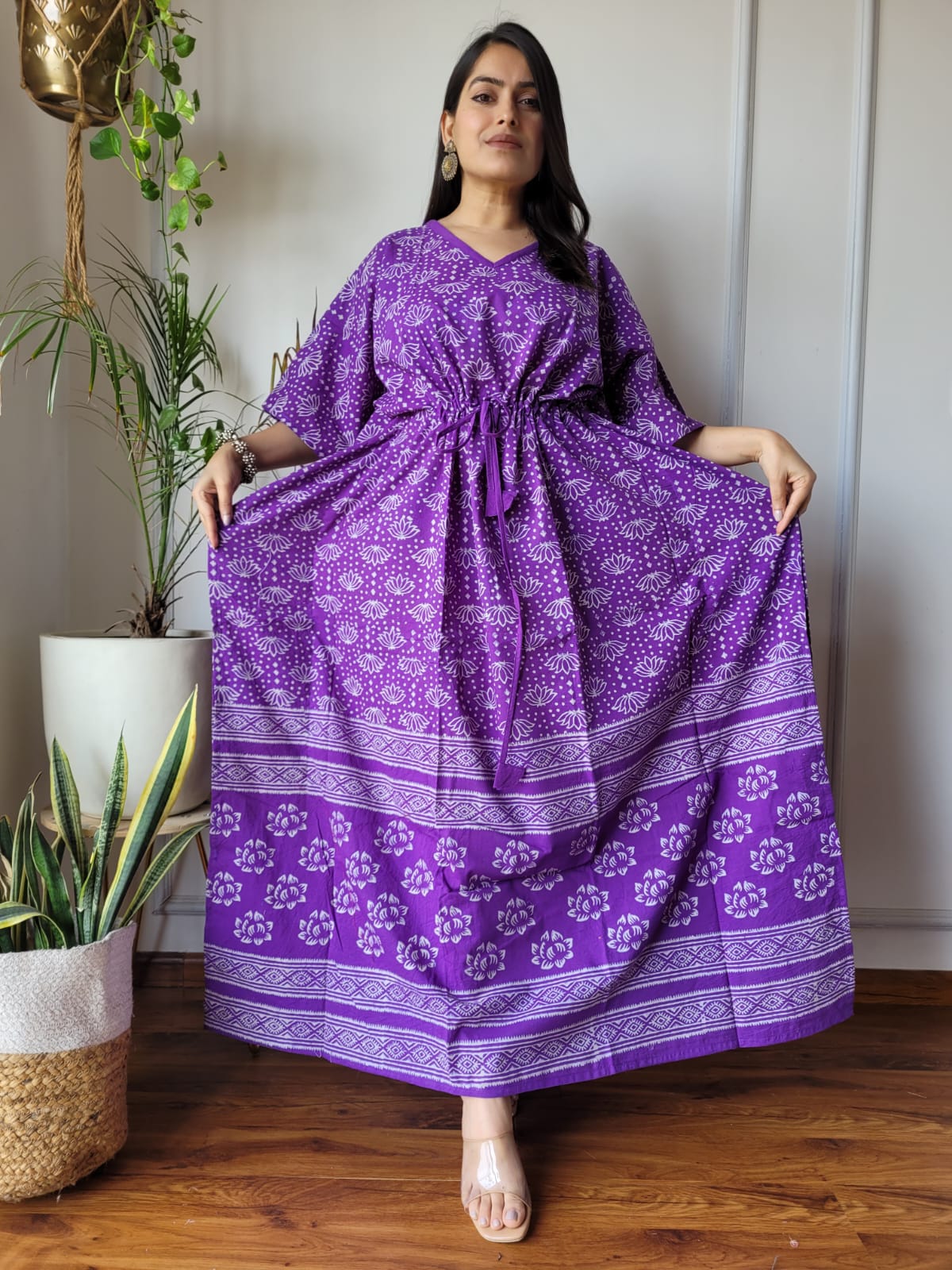 Kaftan : Cotton Printed with Natural Colors