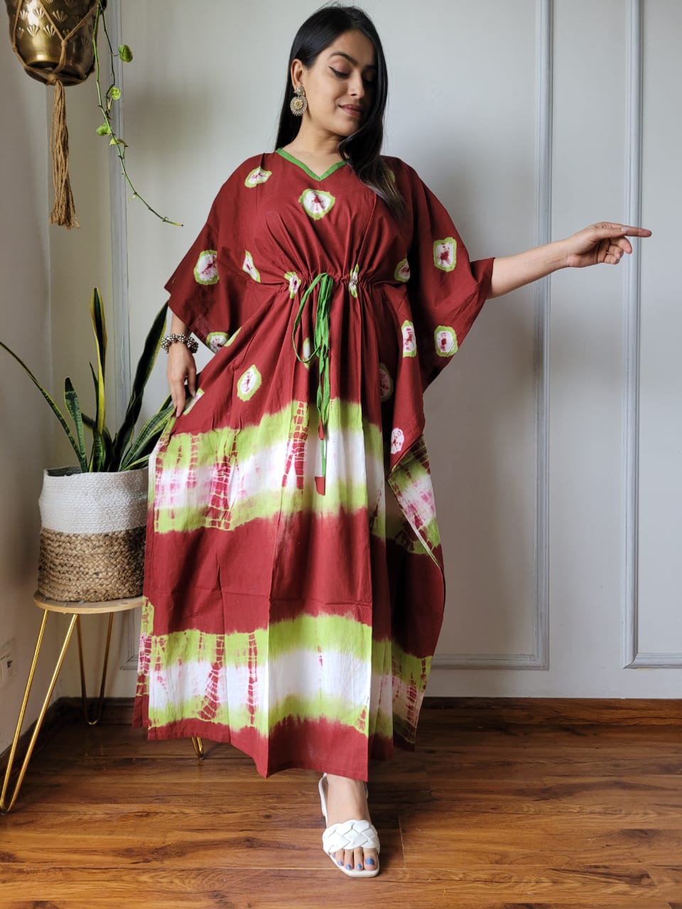 Kaftan : Cotton Printed with Natural Colors