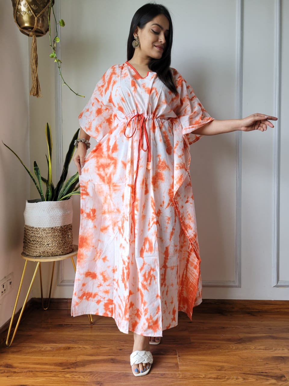 Kaftan : Cotton Printed with Natural Colors