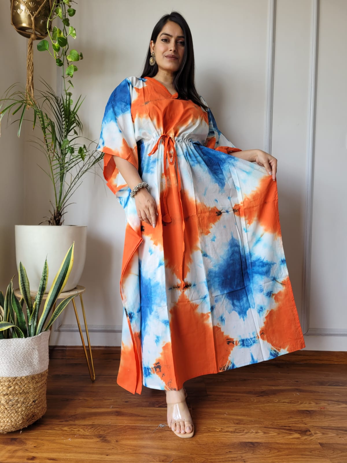 Kaftan : Cotton Printed with Natural Colors