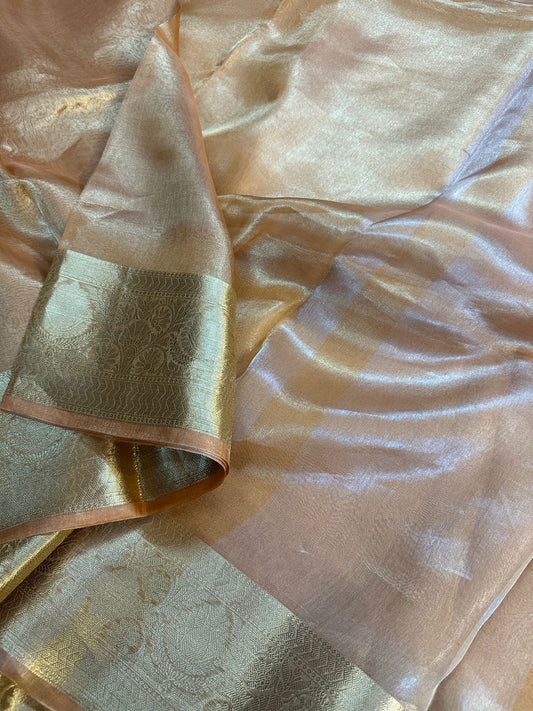 Pure Tissue Silk Saree : Golden Zari